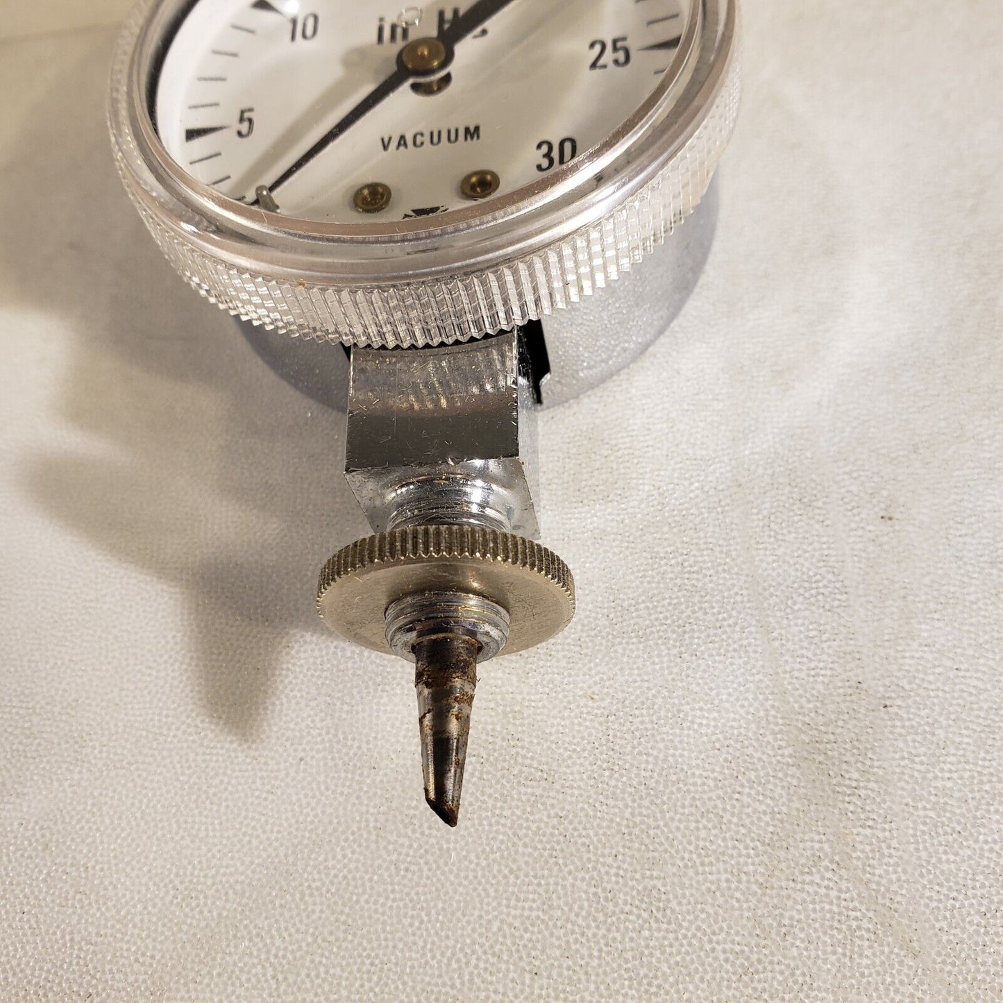 Metek 050462 V534 30IN-HG LM 2-1/8 ANPT Pressure Gauge For Vacuum 0-30in Hg