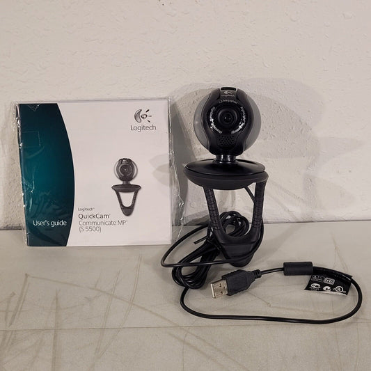 Logitech QuickCam Communicate MP S 5500 Web Cam USB Connector With User Guide