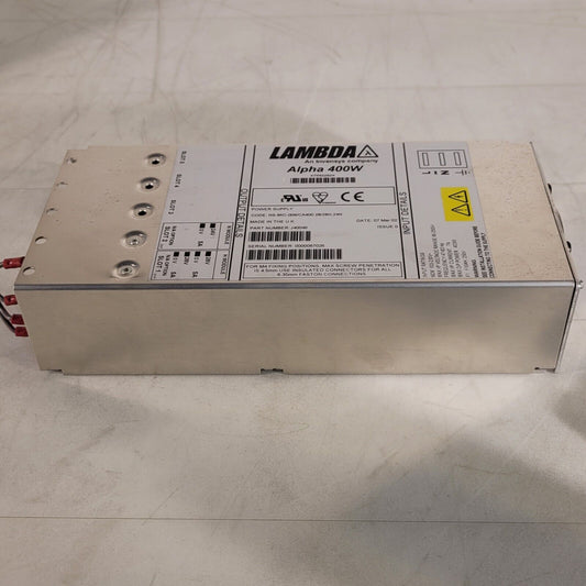 Lambda Alpha 400W Power Supply J40046 24V 28V Outputs 100-230V Input 7A Max