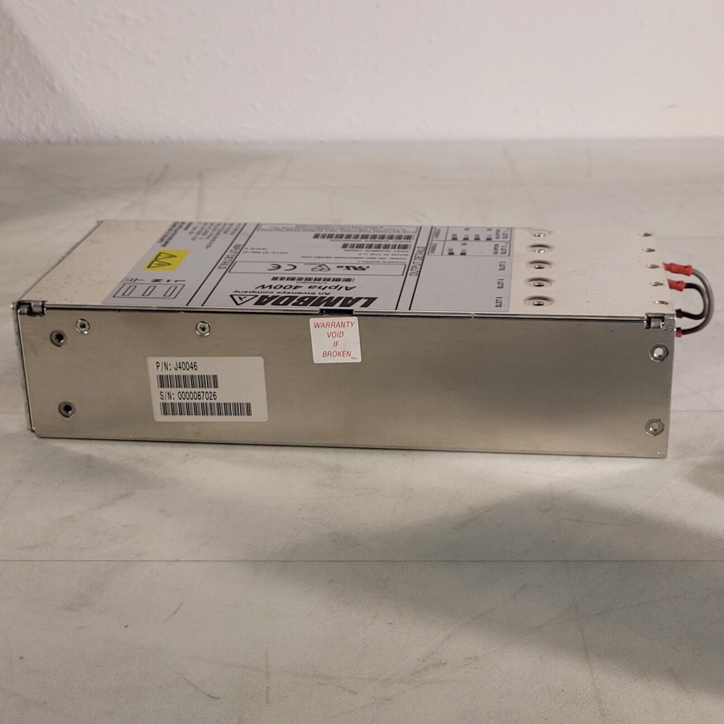 Lambda Alpha 400W Power Supply J40046 24V 28V Outputs 100-230V Input 7A Max