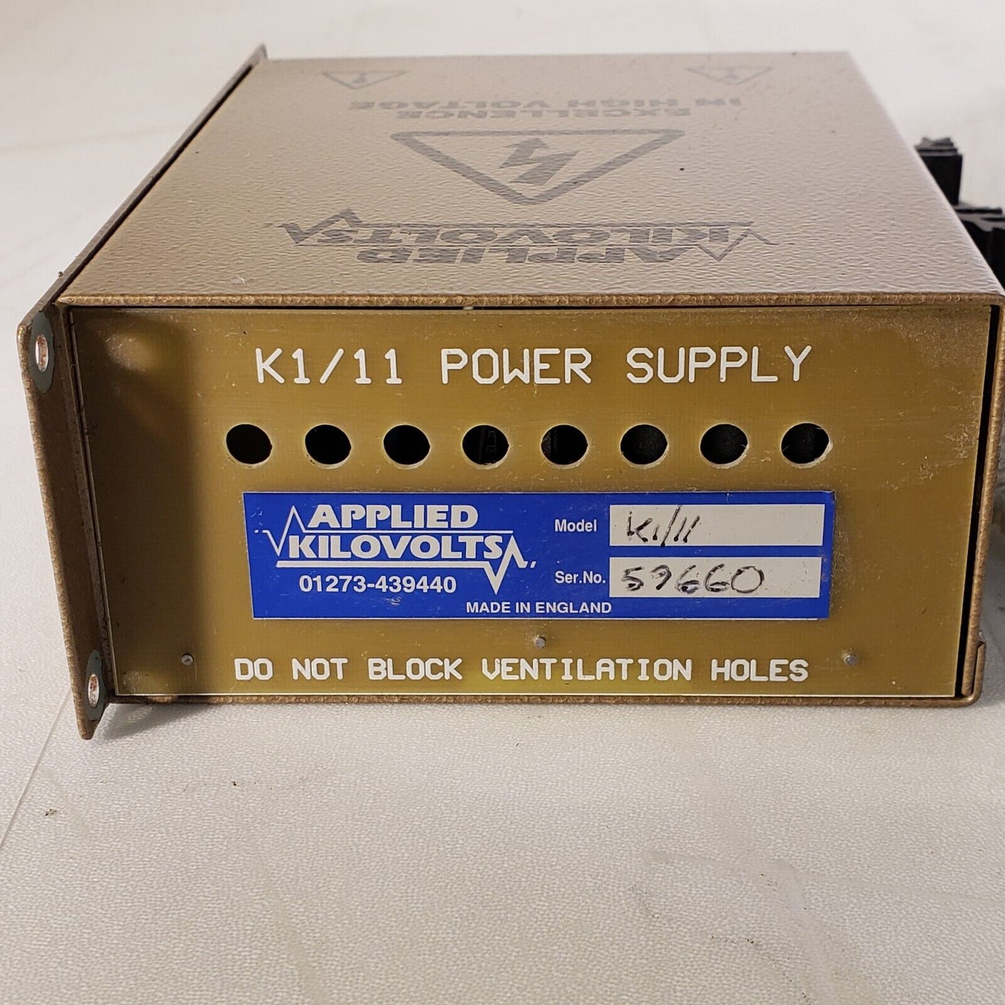 Applied Kilovolts K1/11 1kV High Voltage Power Supply OEM DC Bench