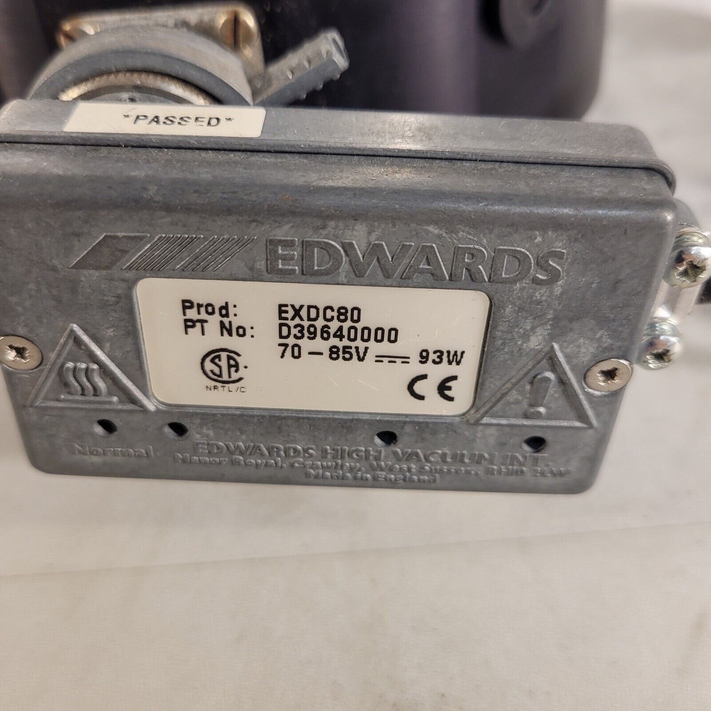 Edwards EXT255H ISO K-100 Turbomolecular Vacuum Pump with EXDC80 Controller