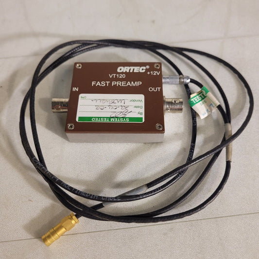 Ametek Ortec VT120 Fast Timing Preamplifier SMB Connector And BNC In/Out Ports