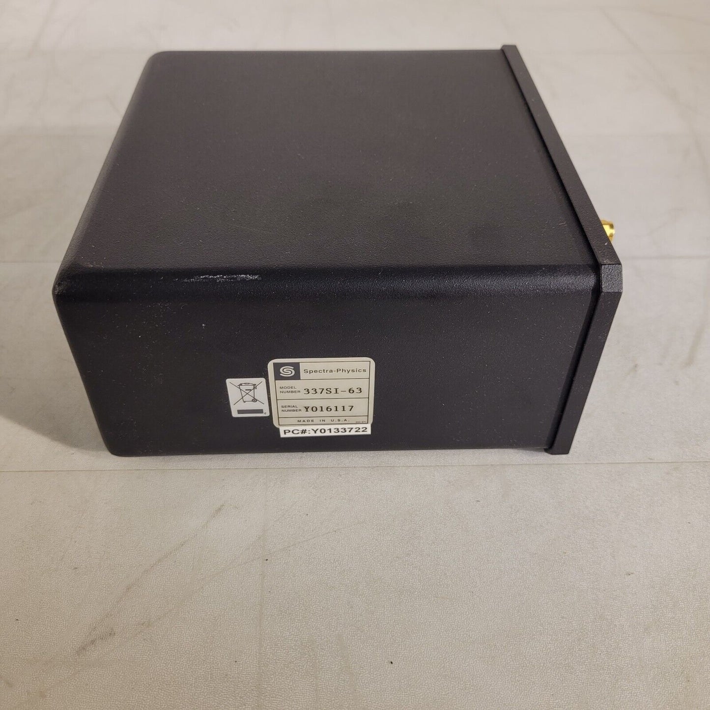 Spectra Physics 337SI-63 Laser 337nm 3mW Avg Power 20 Hz Repetition 0.1nm BW