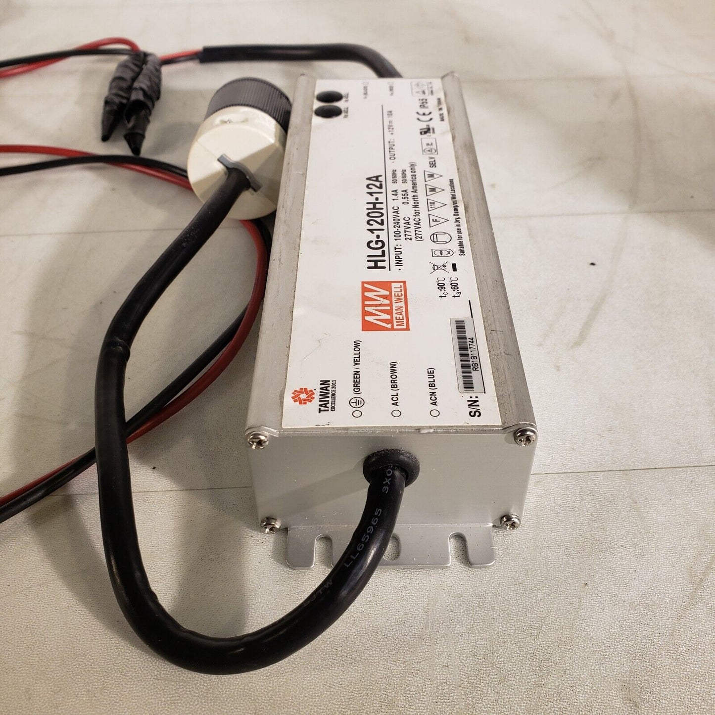 Mean Well HLG-120H-12A IP65 Power Supply 120W 12V 10A Ouptut