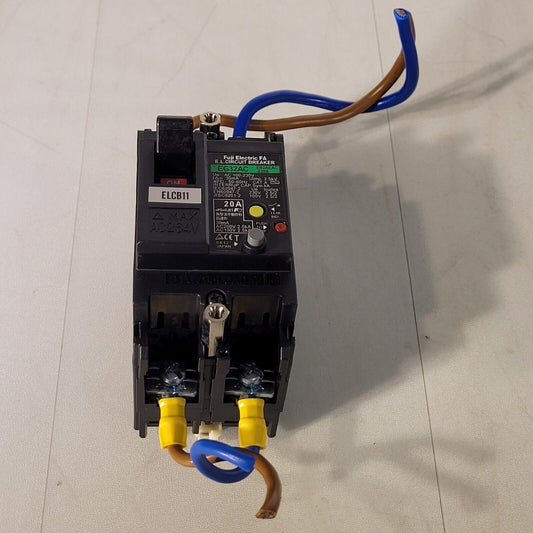 Fuji Electric EG32AC 20A Circuit Breaker EB2AEAC-020B AC 100-230V 30mA 2.5kV