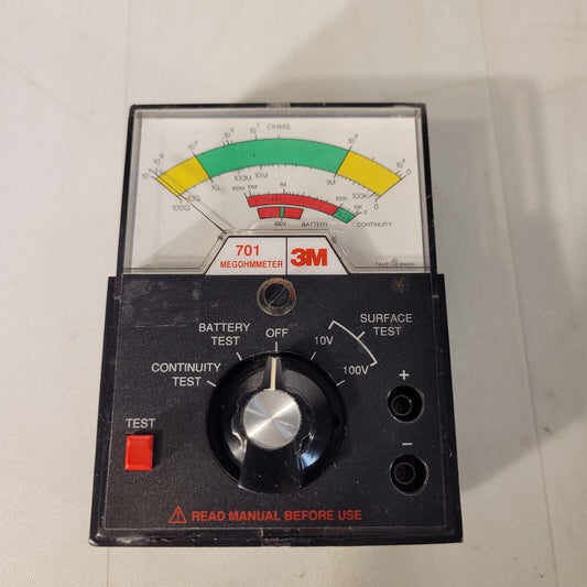 *FOR PARTS* 3M 701 Megohmmeter Tester for Static Control Surfaces/Resistance