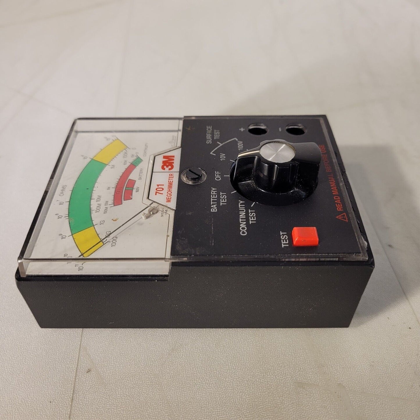 *FOR PARTS* 3M 701 Megohmmeter Tester for Static Control Surfaces/Resistance