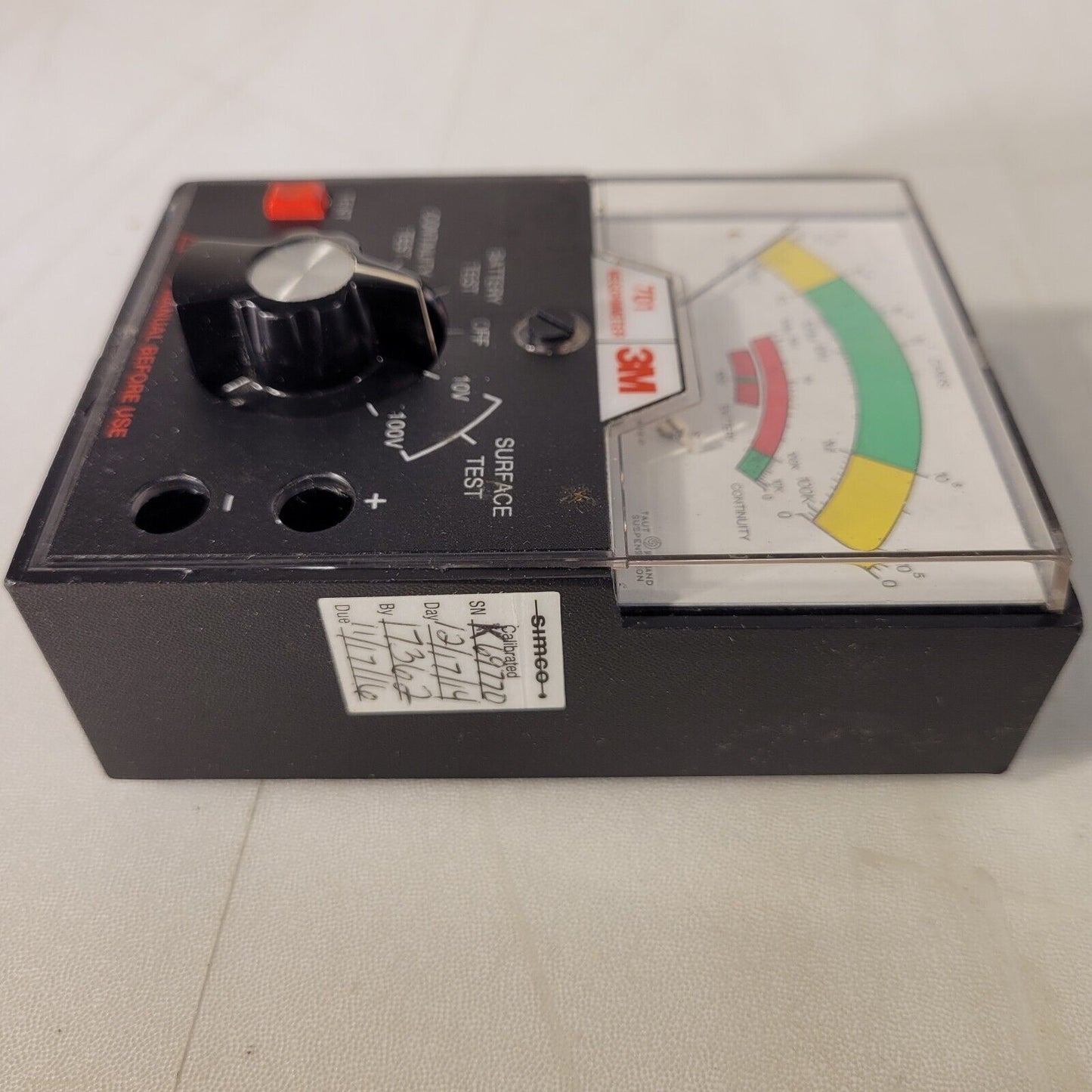 *FOR PARTS* 3M 701 Megohmmeter Tester for Static Control Surfaces/Resistance