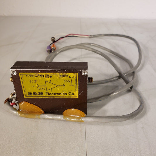 B&H Electronics Type AC5120H Power Amplifier 50-Ohms 70PS AC 5120H