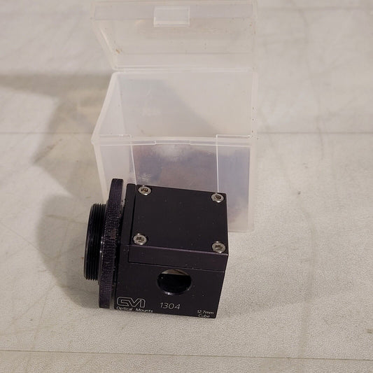 CVI 1304 Optical Mount 12.7mm 1/2" Cube Beam Splitter With Case Filter Polarizer