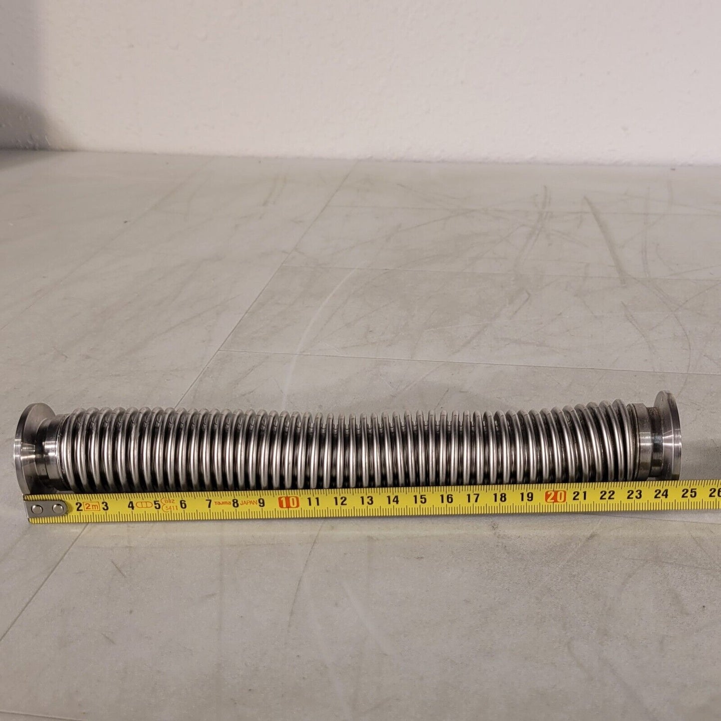 ISO KF25 NW25 Stainless Steel High Vacuum Bellows Hose 25cm 250mm Length Flex