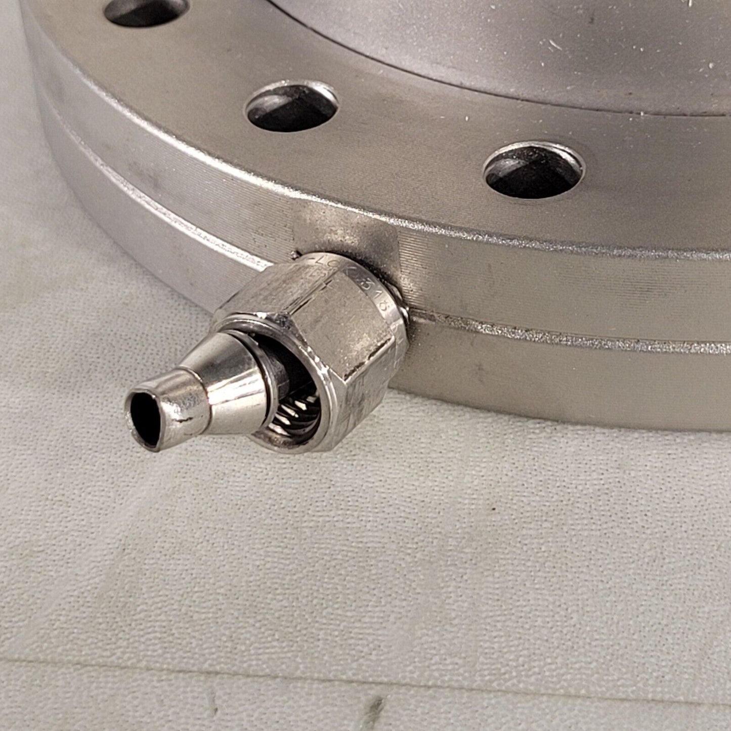 6'' Conflat High Vacuum Chamber Half Nipple DN100CF CF CF100 w 1/4" Swagelok