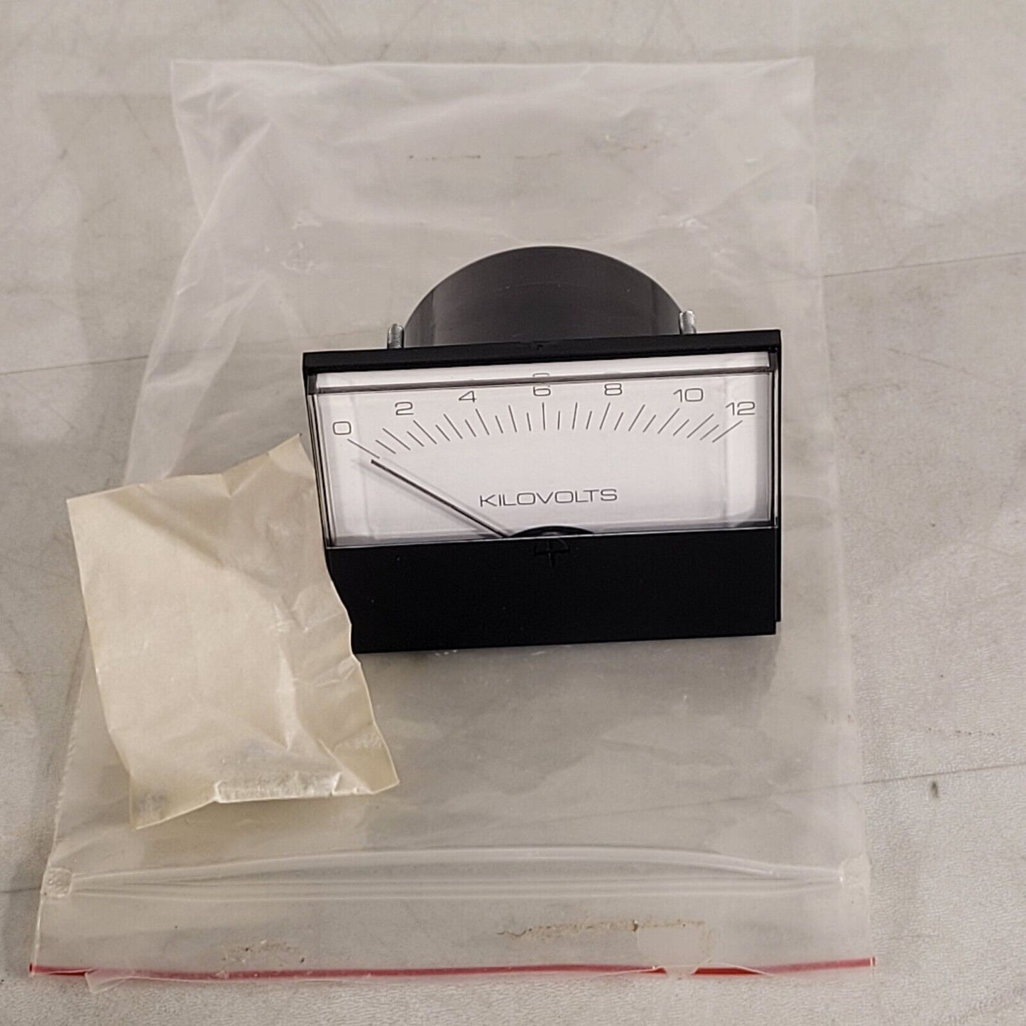 Modutec Kilovolts Panel Analog Meter 0-12 kV DC Voltage Meter Gauge Vintage