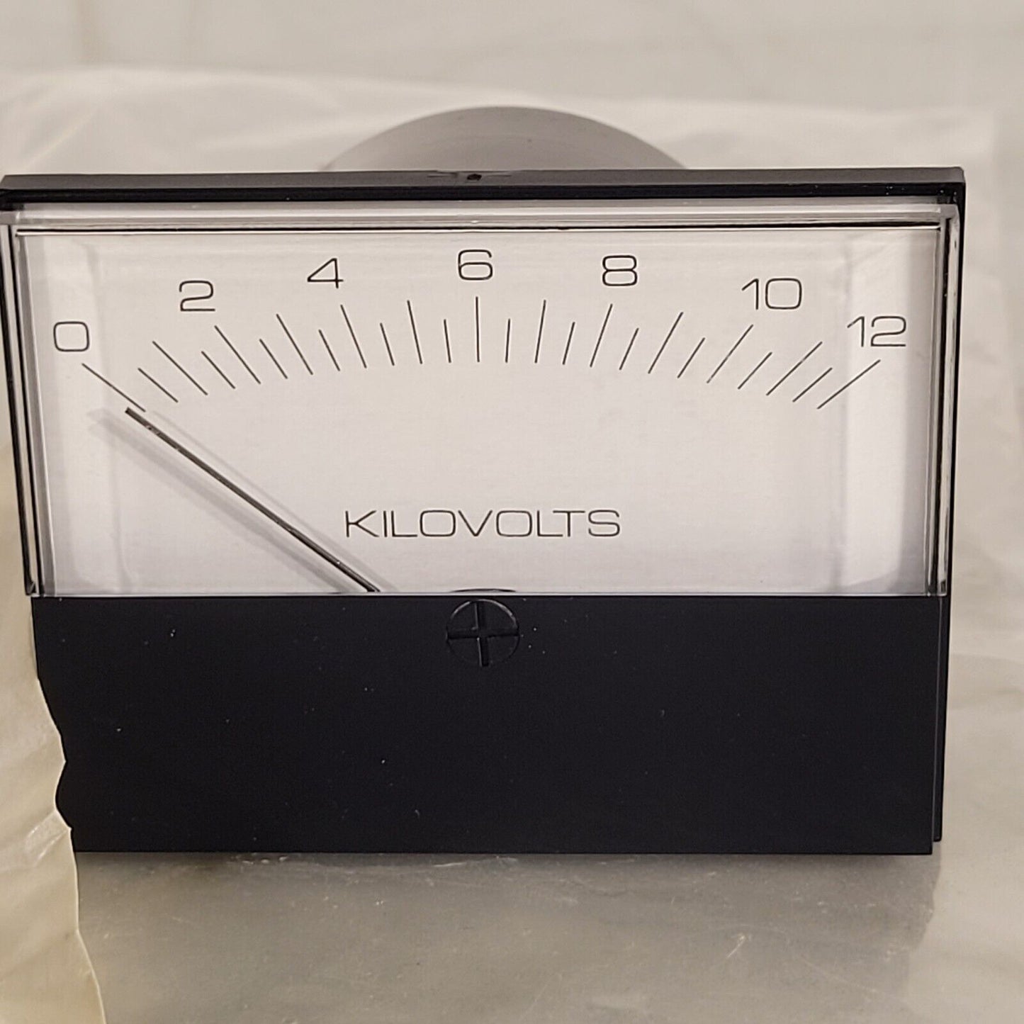 Modutec Kilovolts Panel Analog Meter 0-12 kV DC Voltage Meter Gauge Vintage