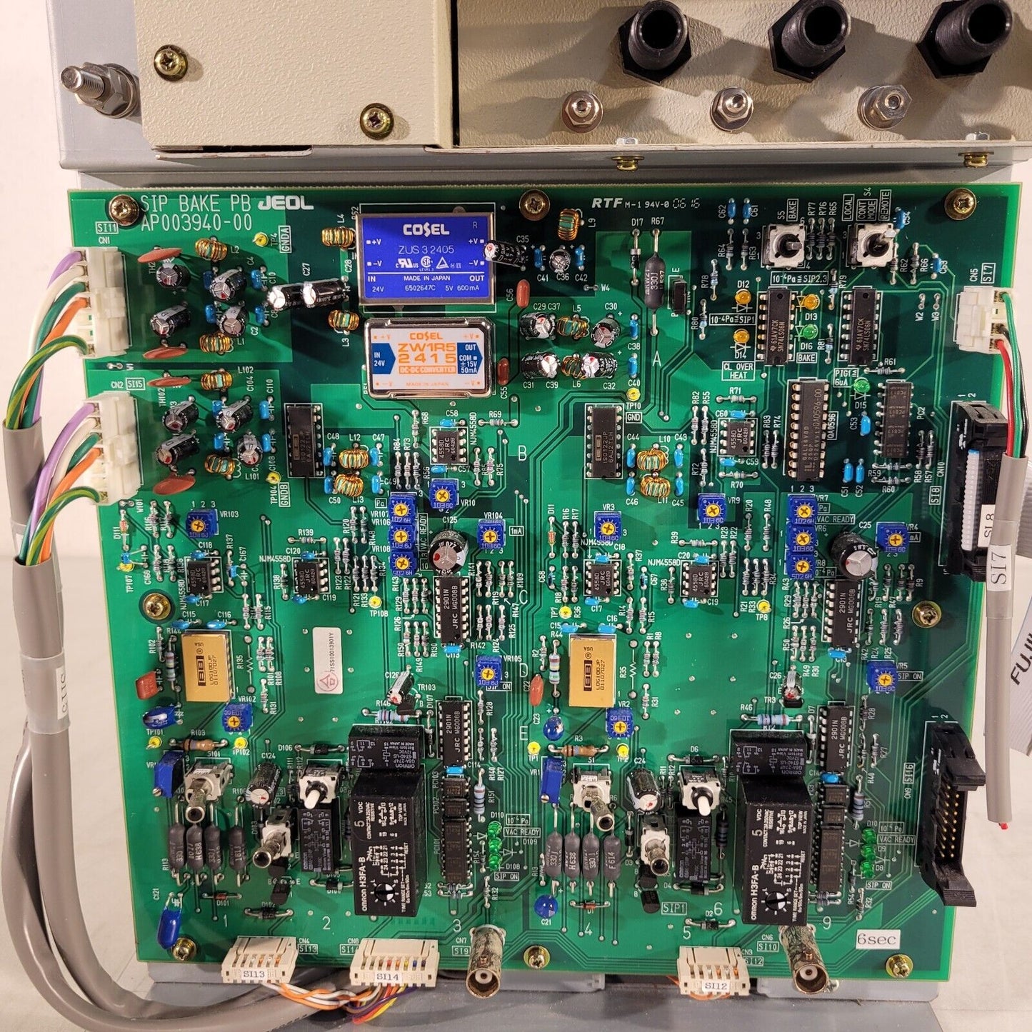 Jeol Power Supply Breaker Box SIP BAKE PB AP003940-00 From Jeol SM67010BU