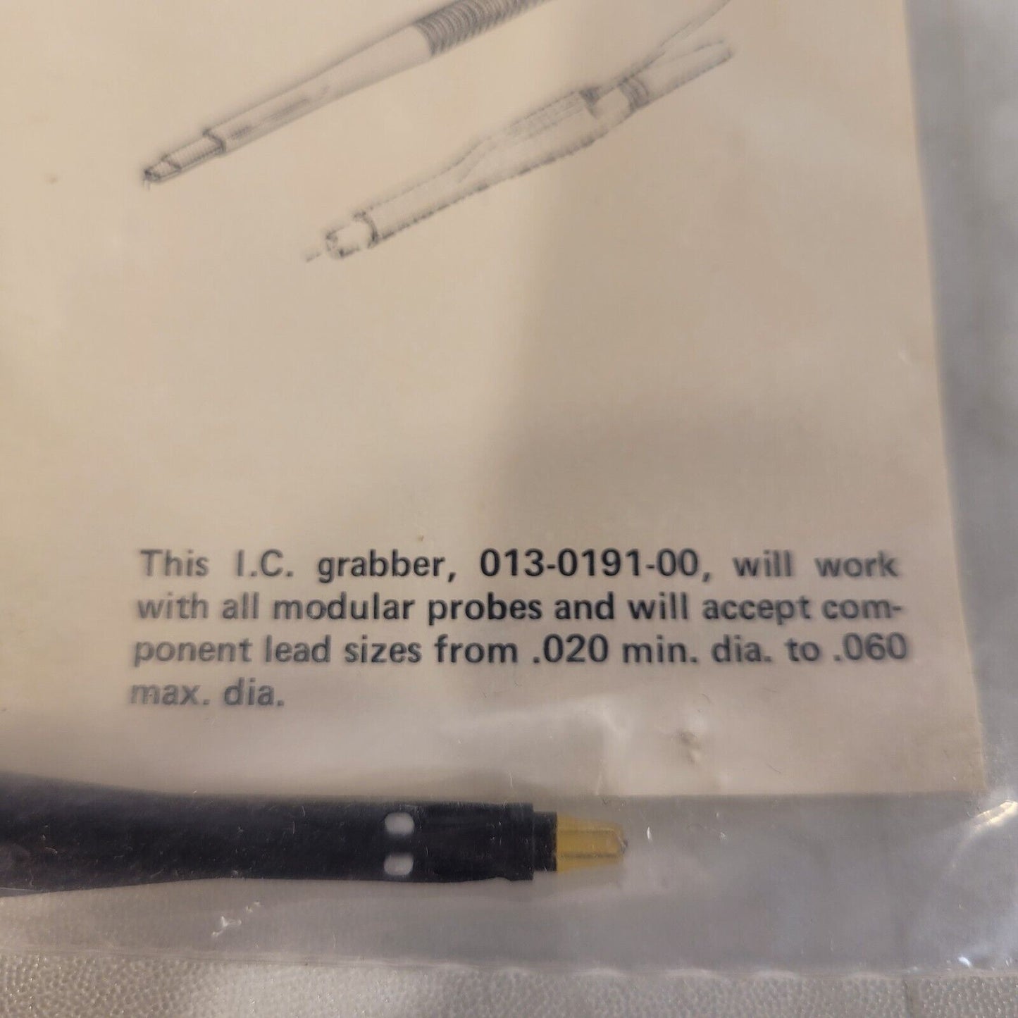 Tek Tektronix 013-0191-00 IC Grabber Adapter Oscilloscope Probe Tip