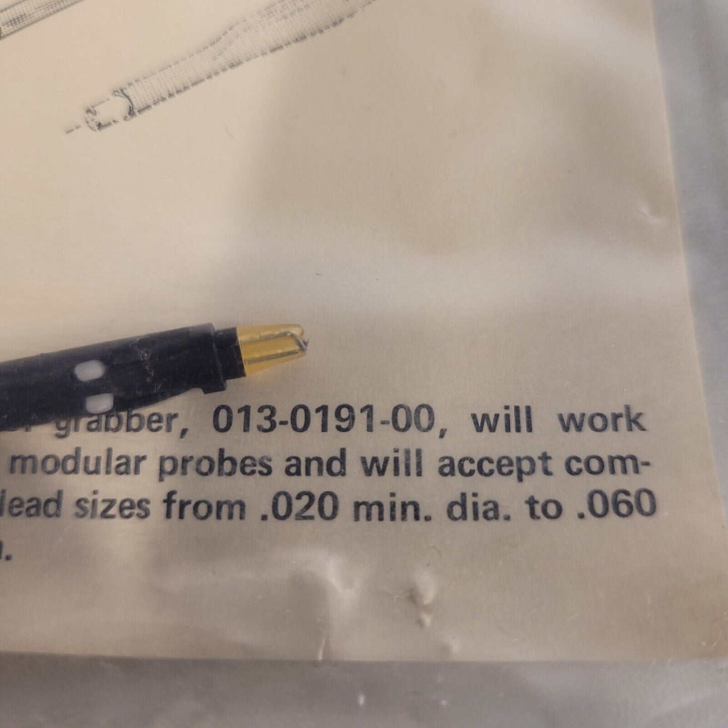 Tek Tektronix 013-0191-00 IC Grabber Adapter Oscilloscope Probe Tip