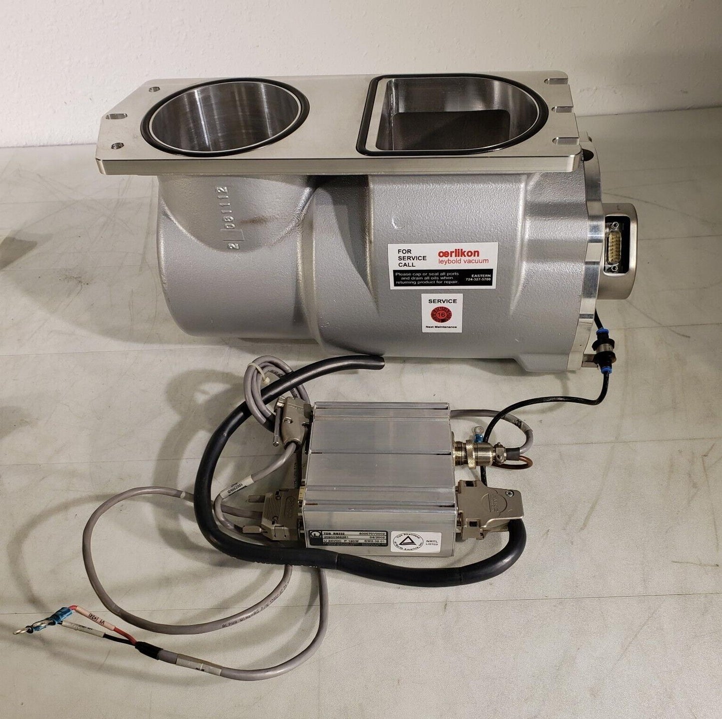 Oerlikon TW 220/150 S Turbovac Turbo Pump 809160 w/ TDS RS232 Controller 800070
