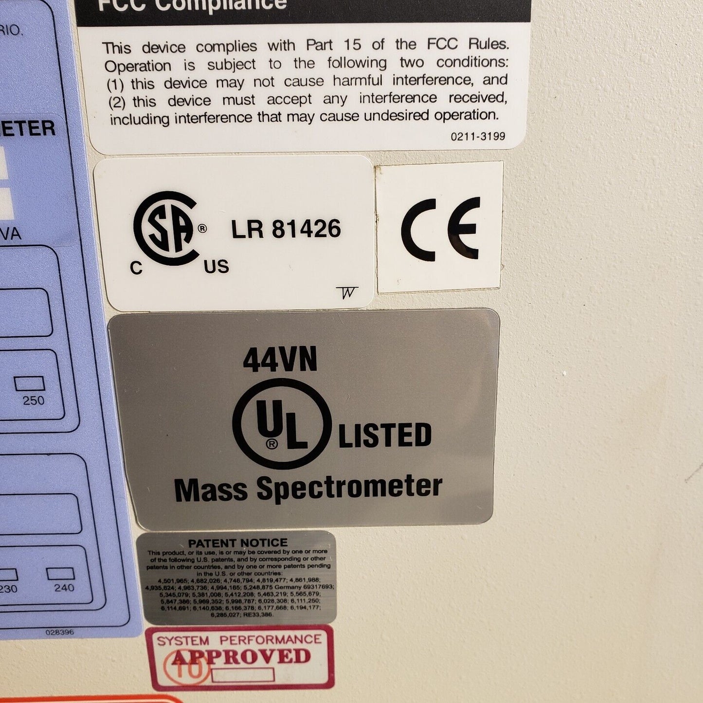 MDS SCIEX Elan 9000 PDU Power Dist Breaker Box 028709 From ICP Mass Spectrometer