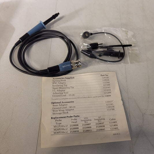 Lecroy P9010 M12 Oscilloscope Passive Probe 10x 250MHz with Accessories
