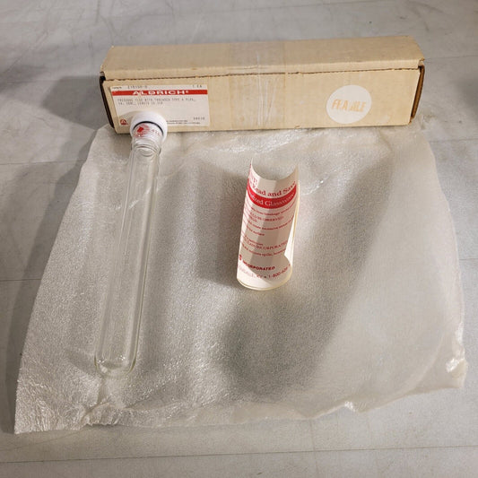 Aldrich Z18108-0 Pressure Tube With Threaded Type A Plug 38ml 20.3cm Length Glas