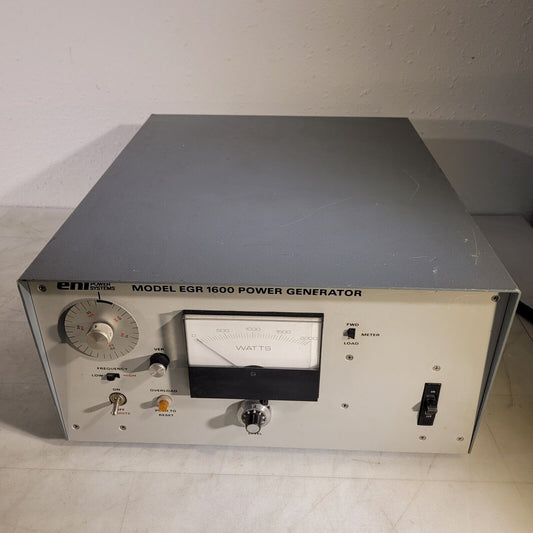 ENI EGR 1600 RF Signal Power Generator Variable Frequency 0-2000W