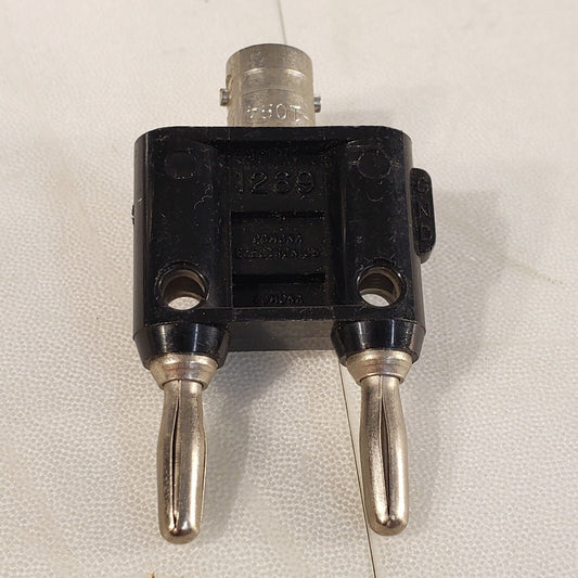Pomona 1269 Banana Plugs Male BNC Connector To Double Male Banana Jacks
