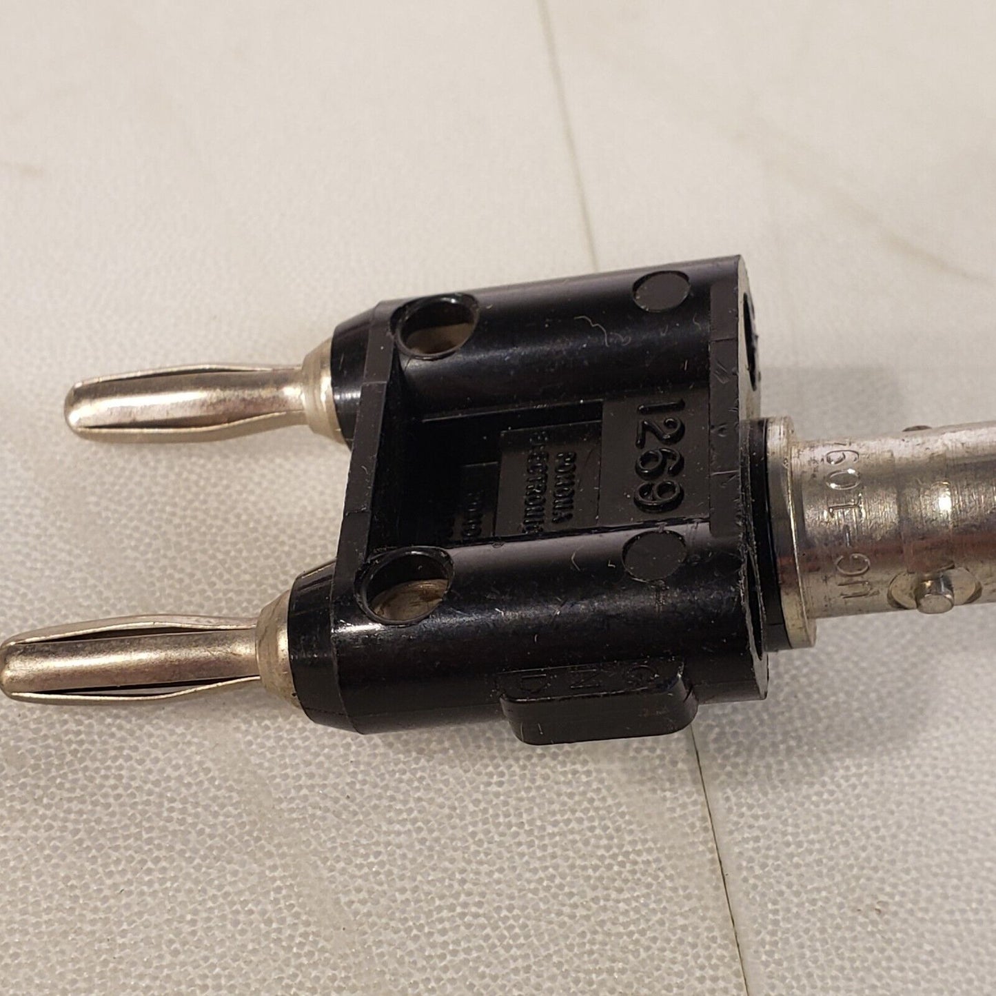 Pomona 1269 Banana Plugs Male BNC Connector To Double Male Banana Jacks