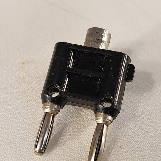 Pomona Black Banna Plug Male BNC Connector To Dual Male Banana Jacks