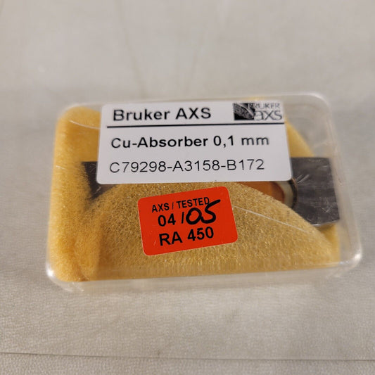 Bruker AXS Cu-Absorber 0.1mm C79298-A3158-B172 XRD Diffraction Attenuator