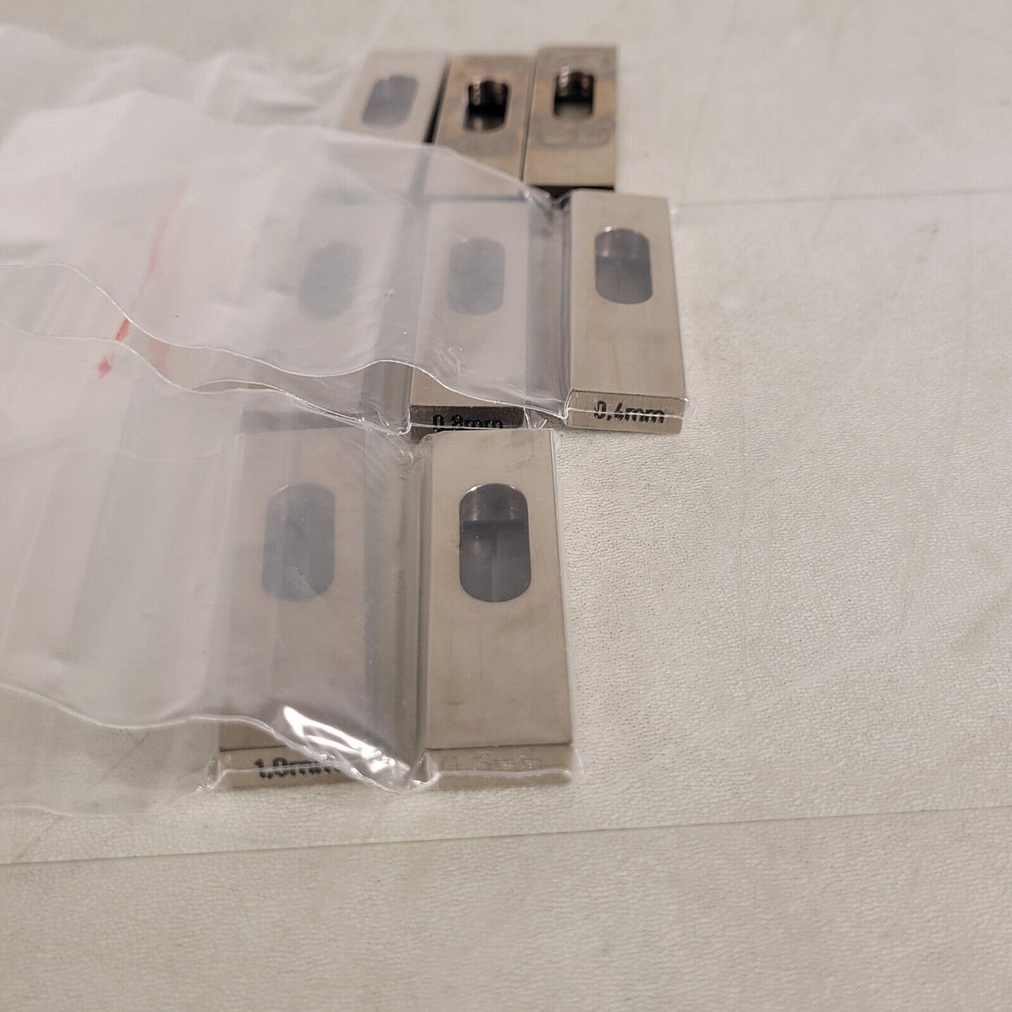 Lot Of Bruker AXS XRD Slit Apertures 6mm 1mm 1.2mm 0.8mm 0.6mm 0.4mm 0.2mm 0.1mm
