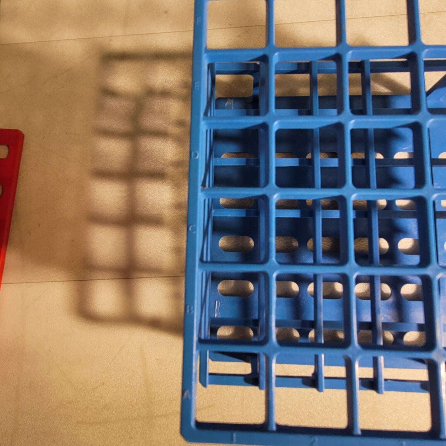 Lot Of Nalgene Plastic Sample Vial Tube Racks 30 Racks Holding 72, 5 Holding 36