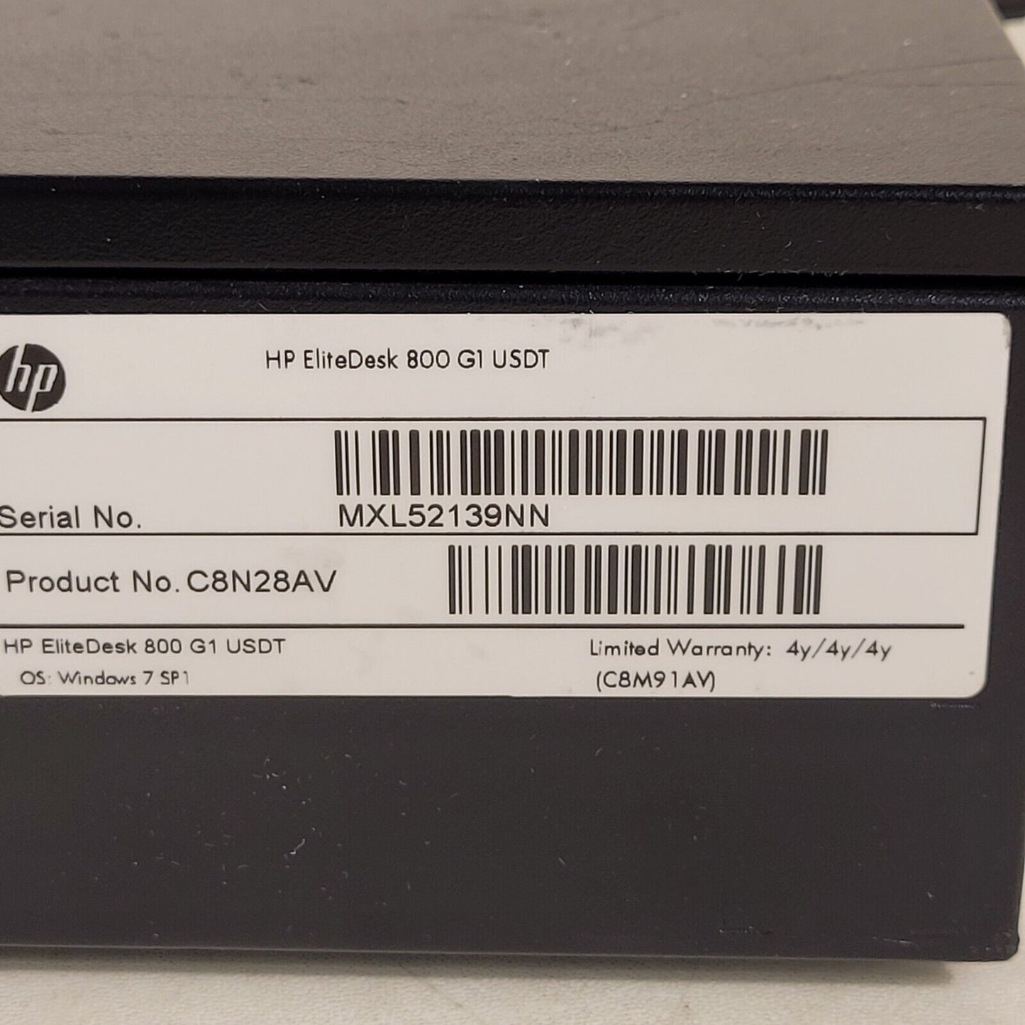 HP EliteDesk 800 G1 USDT Desktop 3.2Ghz CPU 8GB Ram 256GB SSD Core i7 vPro