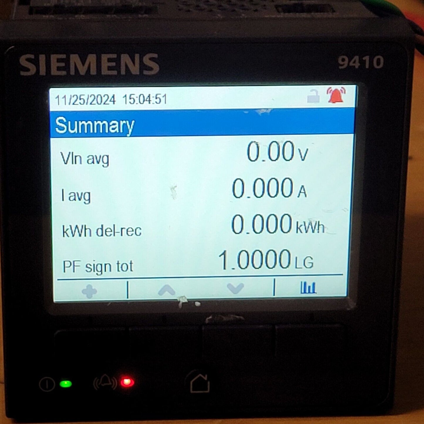 Siemens 9410 Integrated LCD Metering Device Control Screen SR-1902A084-02