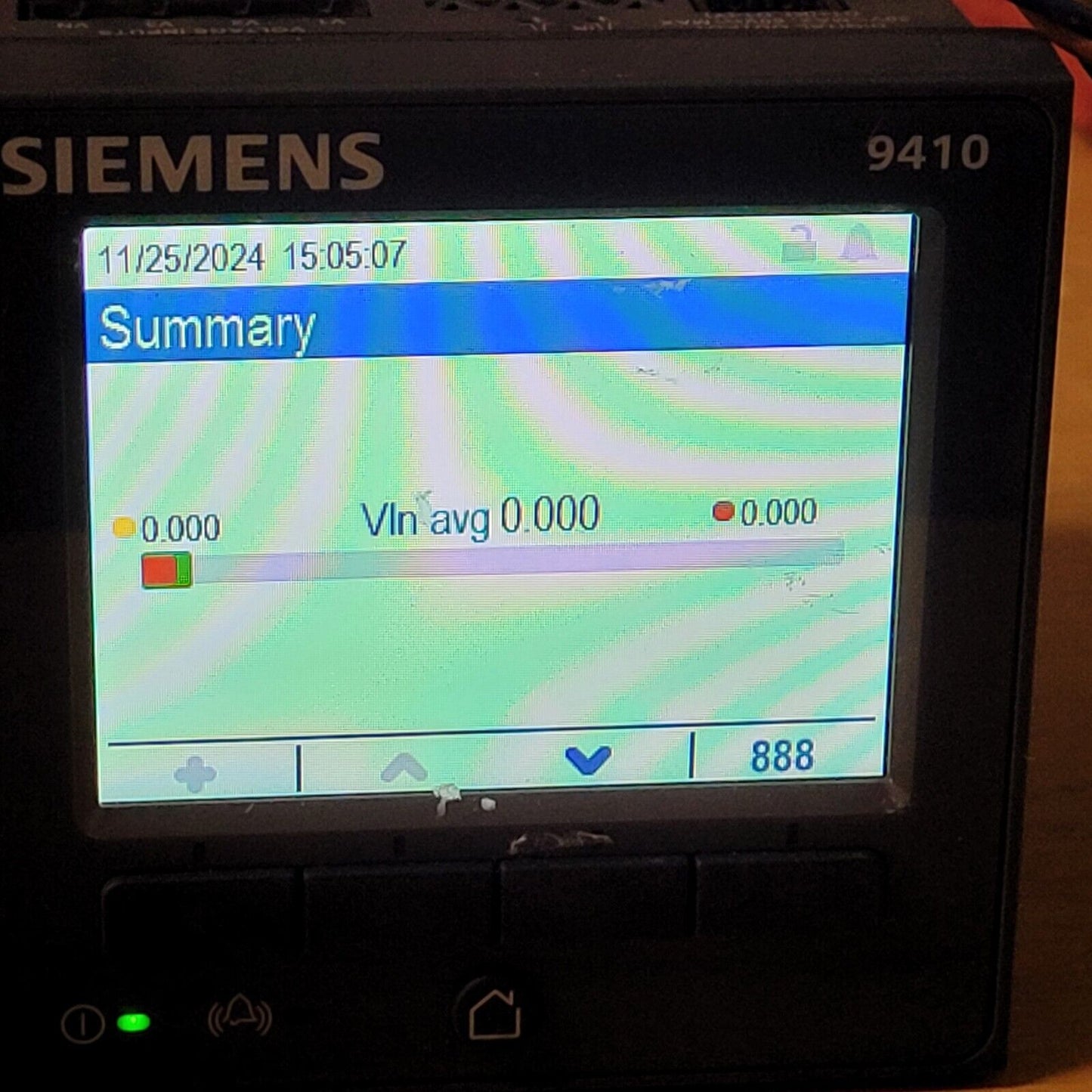 Siemens 9410 Integrated LCD Metering Device Control Screen SR-1902A084-02