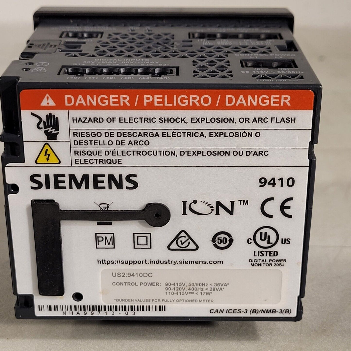 Siemens 9410 Integrated LCD Metering Device Control Screen SR-1902A084-02