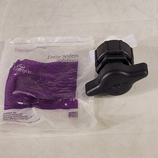 Entegris Flowware 1032-006 PTFE 90 Degree Fluid Ball Valve 1/2-20 Threads