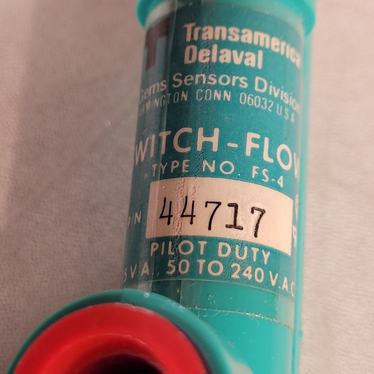 Transamerica Delaval FS-4 44717 Switch Flow Gems Sensor
