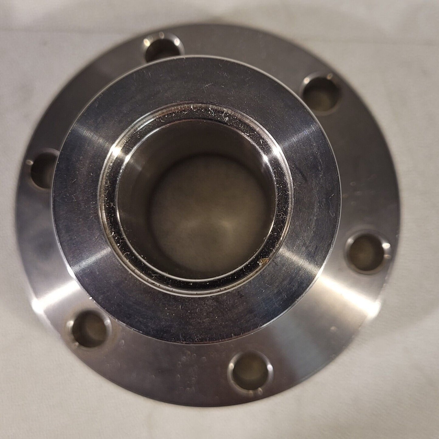 2.75" Conflat DN35CF To KF25 NW25 High Vacuum Adapter Through Holes SS UHV CF35