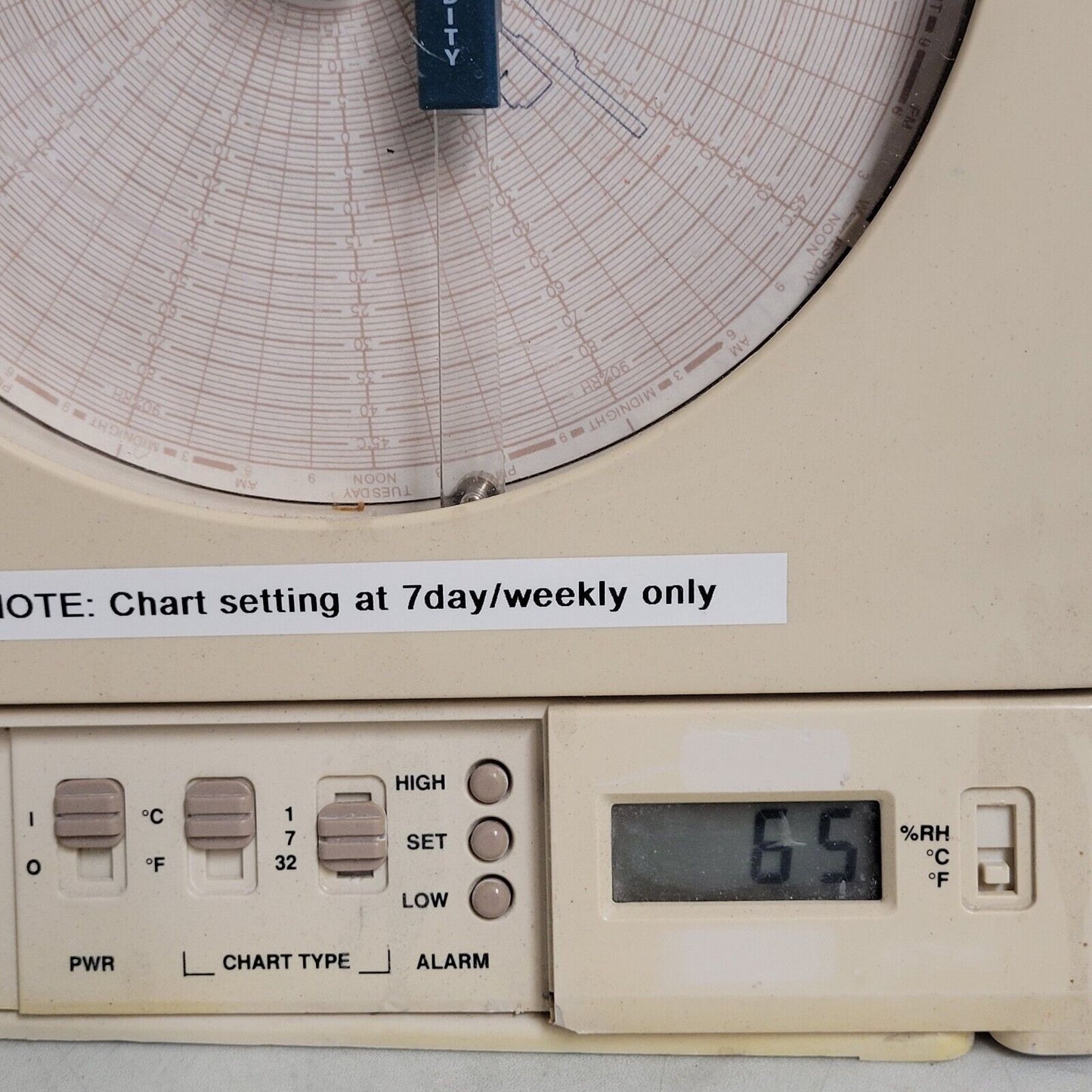 White Box Omega CT485-AL Temperature And Humidity Chart Recorder