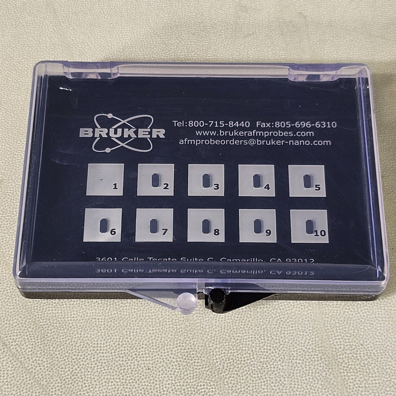 Bruker AFM Probe RTESPA-300 300kHz 40N/m Box of 9 Tips Silicon Cantile ...