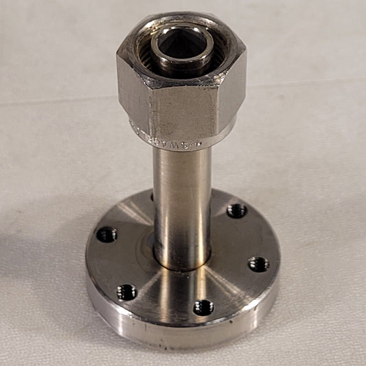 3/8" Swagelok To 1.33 CF Conflat DN16CF Adapter High Vacuum Stainless Steel