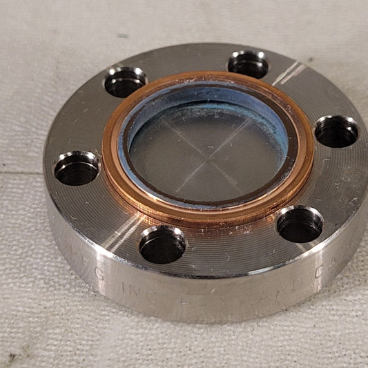 MDC CF 1.33" DN16CF Conflat Blank Flange High Vacuum SS Knife Edge Good