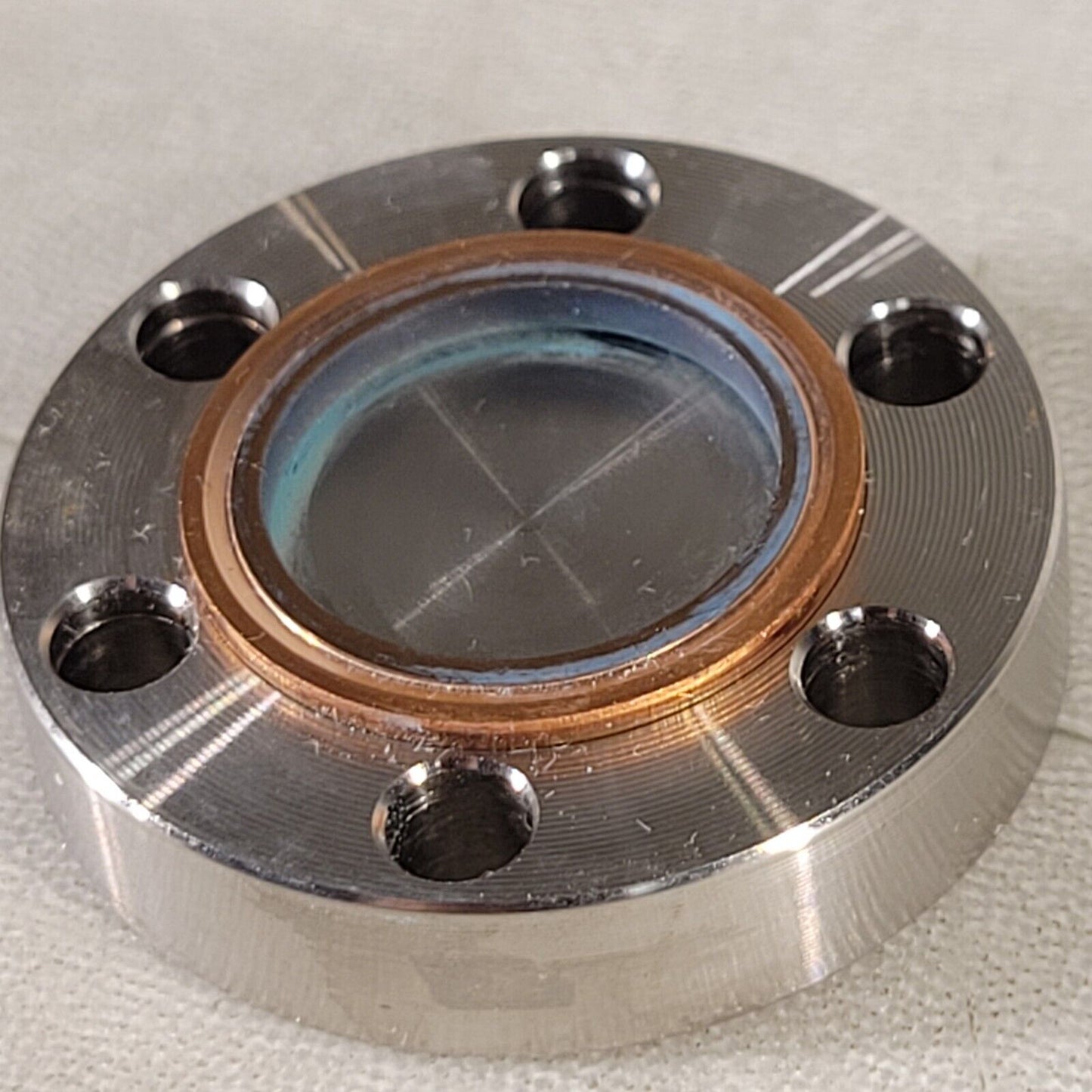 MDC CF 1.33" DN16CF Conflat Blank Flange High Vacuum SS Knife Edge Good