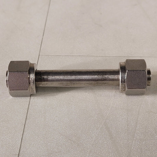 3/8" Swagelok Male-to-Male Adapter Nipple Connector Stainless Steel 3" Length