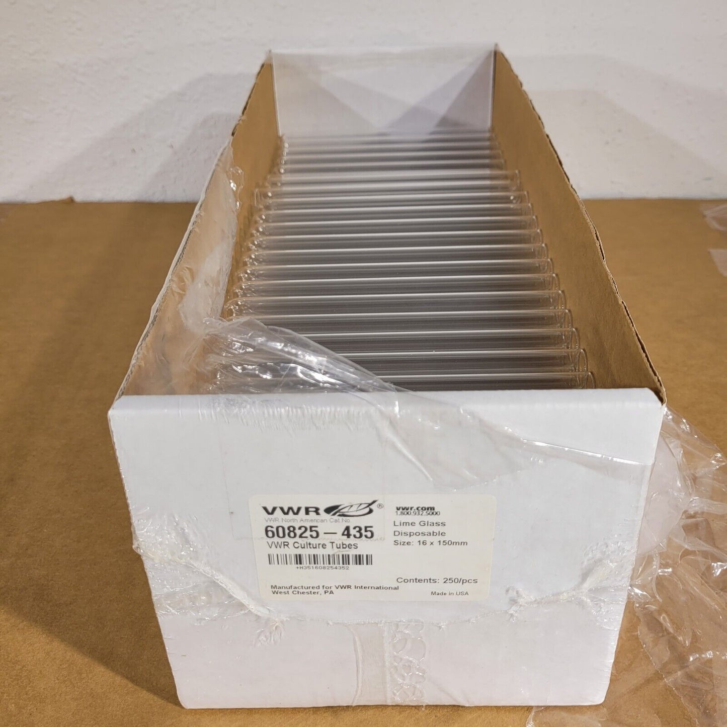 VWR 60825-435 Culture Tubes 16×150mm Approximately 150 Tubes Disposable