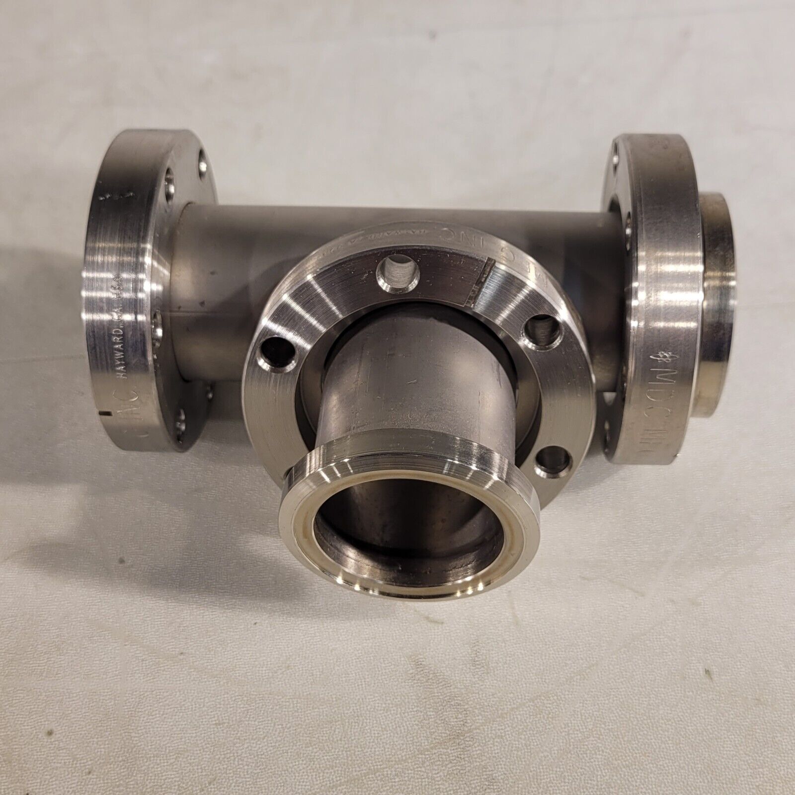 MDC 2.75" Conflat DN35CF Tee Fitting 2 Rotatable 1 Fixed Flange High V ...