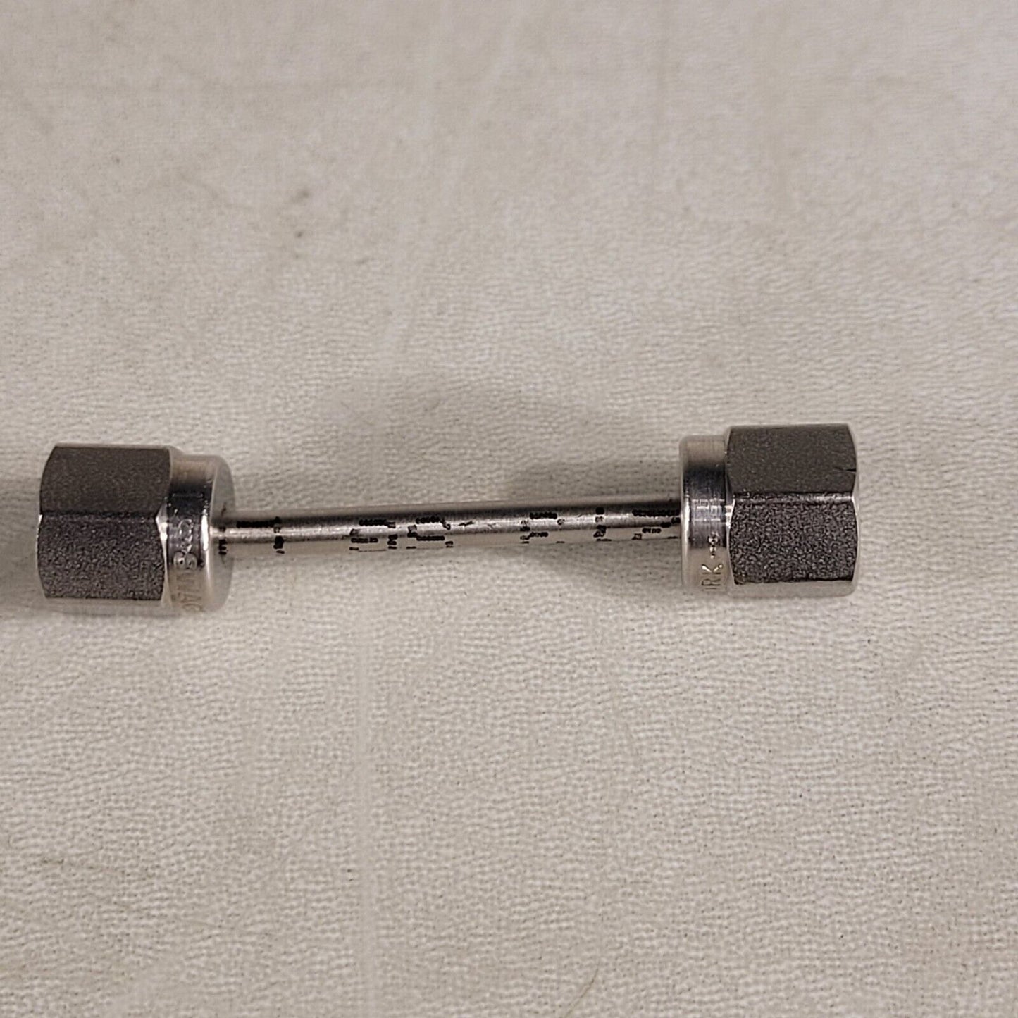 Swagelok 1/8" Tube Female to Female Adapter 2" Long Stainless Steel