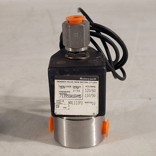 Honeywell 71395SN1GVM5 Solenoid Valve 3-way NC 1/8" 1/16" 120VAC 150PSI